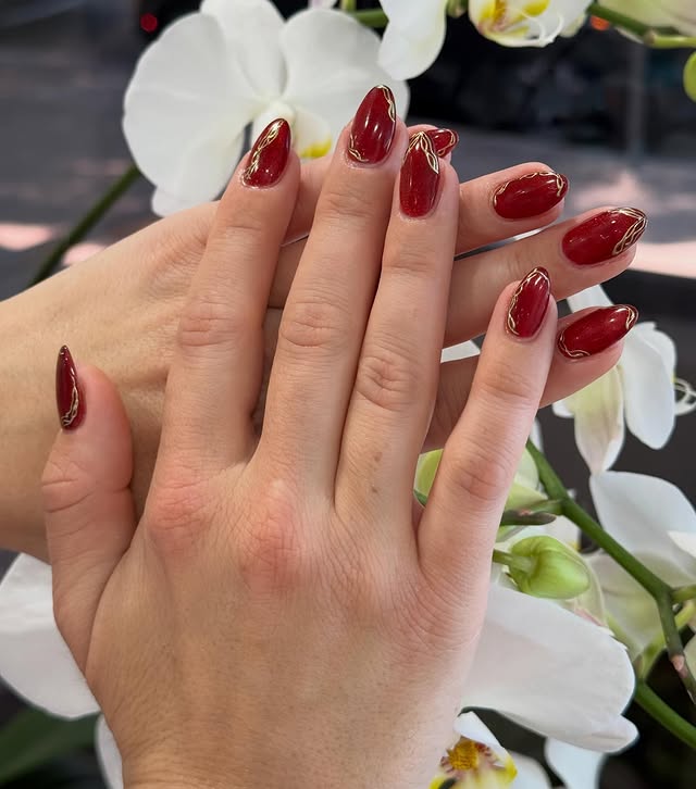 Seasonal nail art design at X Nails